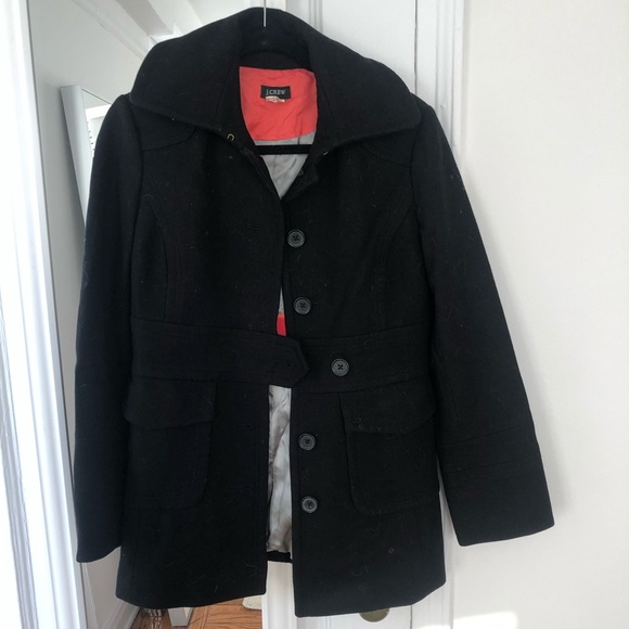 J. Crew Jackets & Blazers - Black peacoat